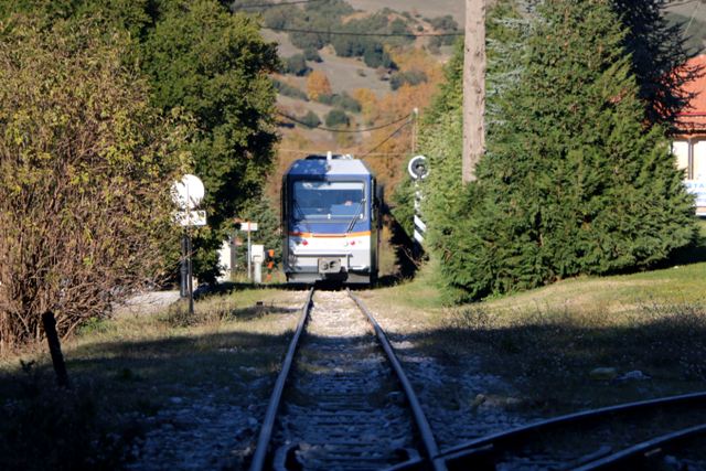 Kalavrita - Odontotos train arriving at the mountain town